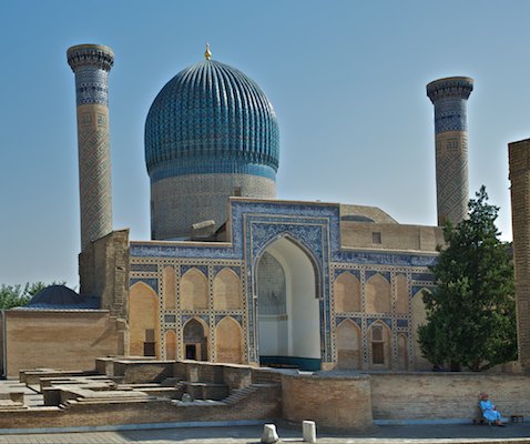 Samarcande (Samarkand), une des cités mythiques de la Route de la Soie, capitale du monde de Tamerlan