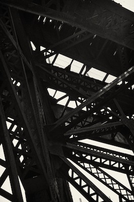 Pont ferroviaire au dessus de la Mississipi River. Illinois, Missouri, Route66, Saint Louis, USA, Voyages