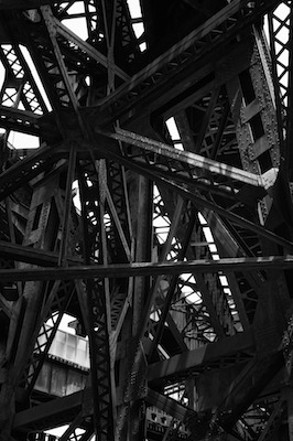 Pont ferroviaire au dessus de la Mississipi River. Illinois, Missouri, Route66, Saint Louis, USA, Voyages