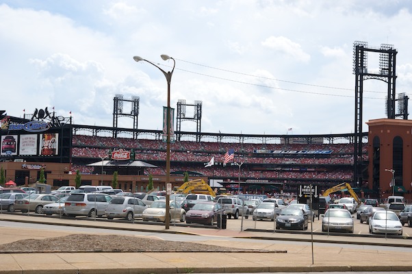 Le Busch Stadium a fait le plein, espérons que les Cardinals de Saint Louis feront bonne figure Route66, USA, Voyages