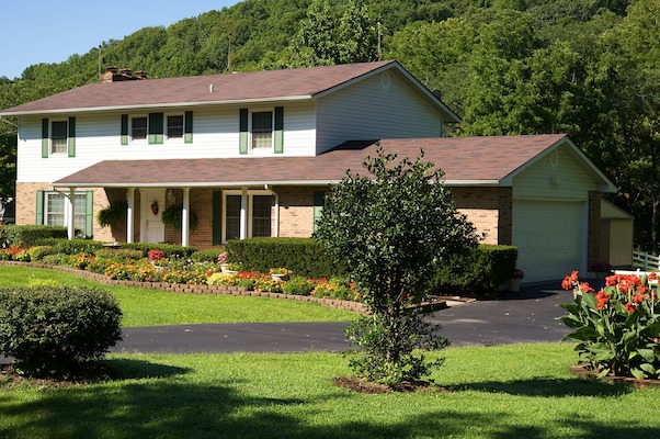 Les jolies maison aux abords de Gray Summit, c'est assez cossu ce coin USA, Voyages