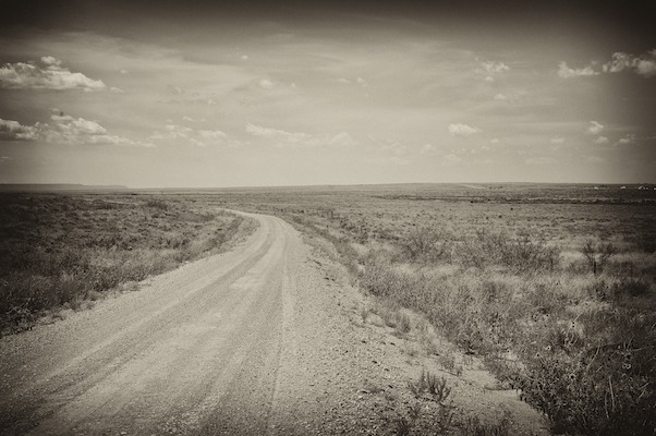 Toujours sur un bout de la Route 66... là elle n'est même plus pavée ! Route 66, Texas, USA, Voyages
